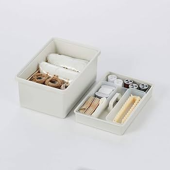 無印良品 ポリプロピレンケース 引出式 （ホワイトグレー） 5個 × 3セット ポリプロピレン 小物収納ケース 中 ホワイトグレー | 無印良品